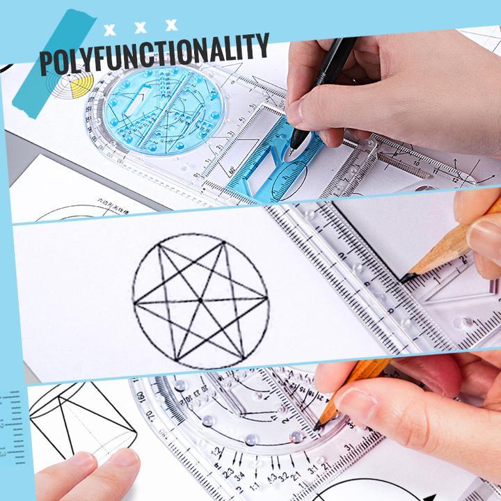 VeloDraw — Multi-Tool Geometric Drawing Ruler with 14 Shapes
