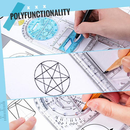VeloDraw — Multi-Tool Geometric Drawing Ruler with 14 Shapes