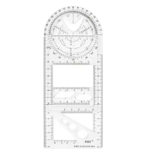 VeloDraw — Multi-Tool Geometric Drawing Ruler with 14 Shapes