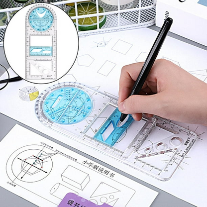 VeloDraw — Multi-Tool Geometric Drawing Ruler with 14 Shapes