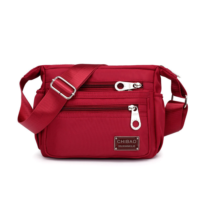 Versatile Crossbody Bag Made of Nylon Fabric