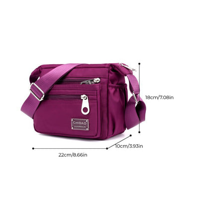 Versatile Crossbody Bag Made of Nylon Fabric