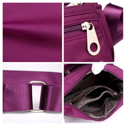 Versatile Crossbody Bag Made of Nylon Fabric