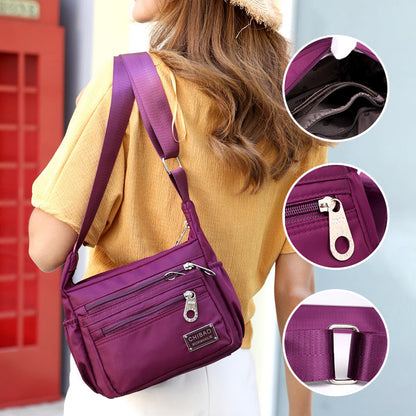 Versatile Crossbody Bag Made of Nylon Fabric