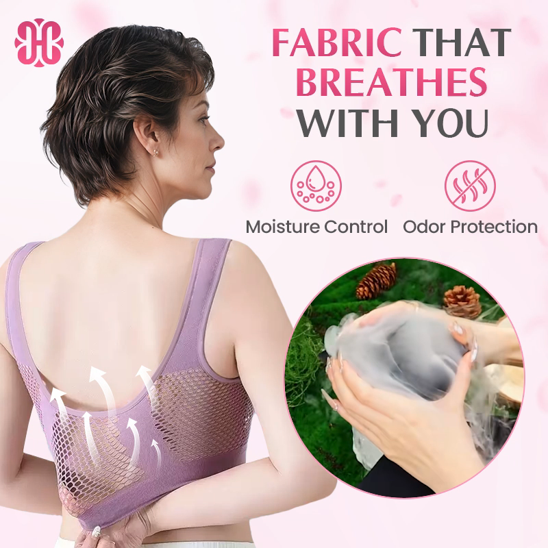 High-Support Seamless Wireless Lace Bra – Comfort & Natural Lift