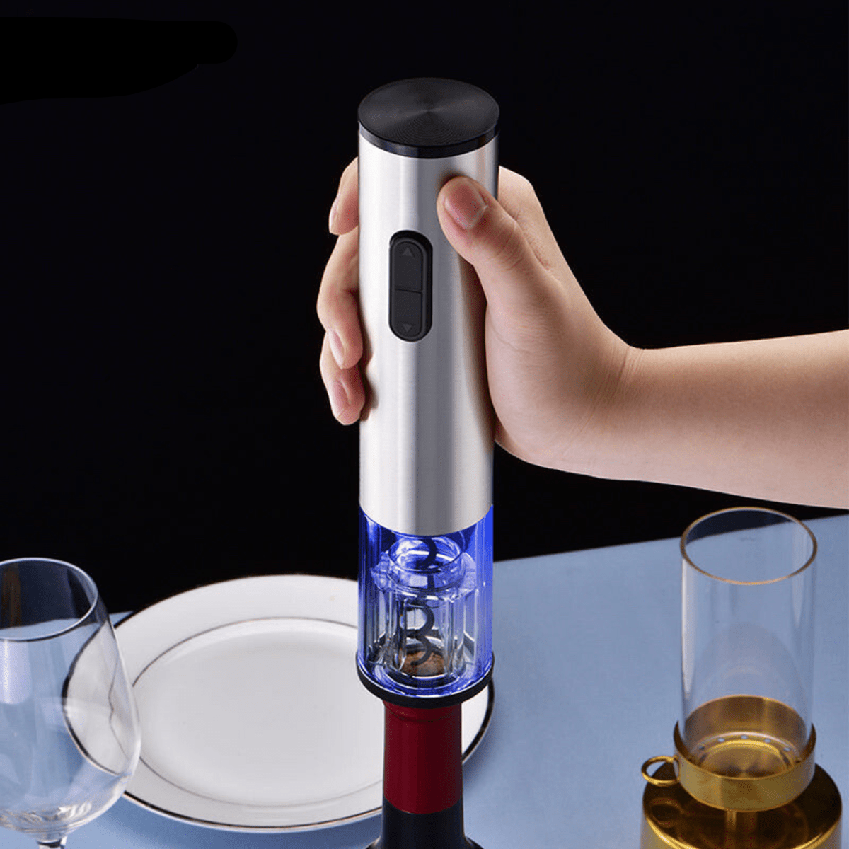 VINOLUX – Automatic Wine Opener Kit - 4 Piece Set