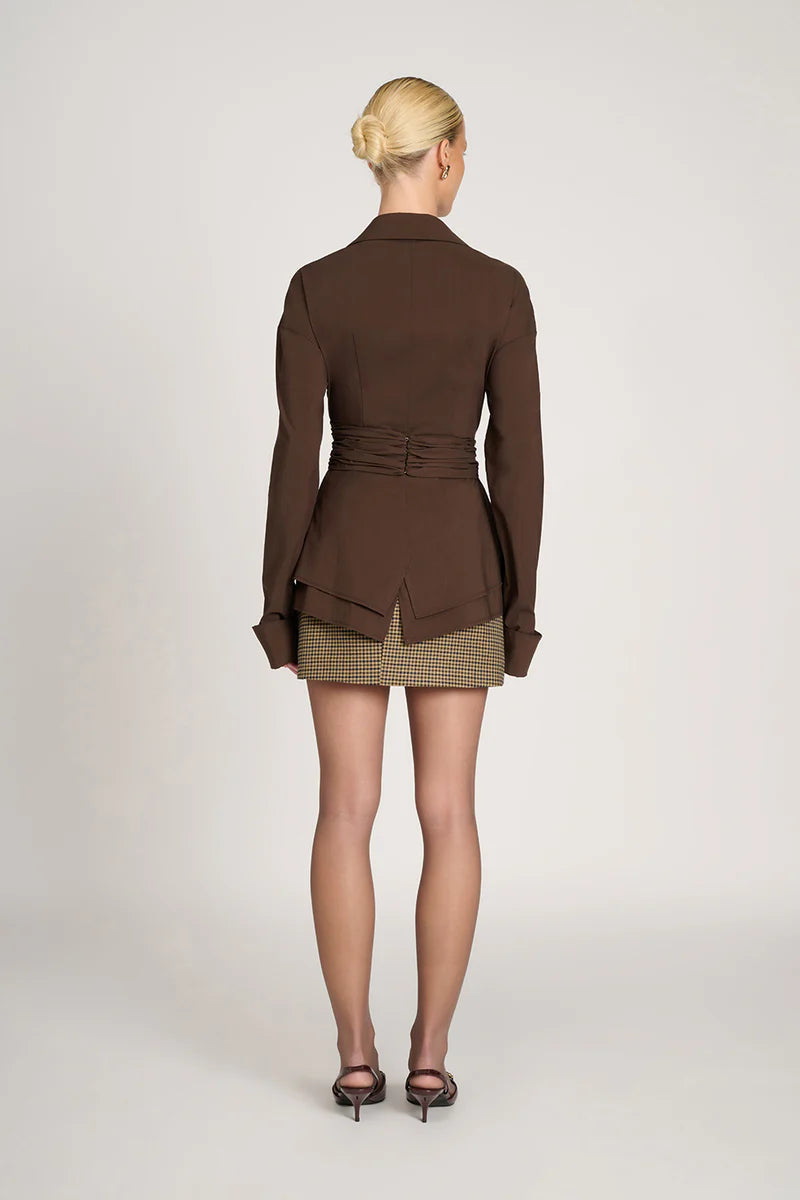 VioraLuxe™ Draped Waist Shirt — Shape Your Figure, Own the Room