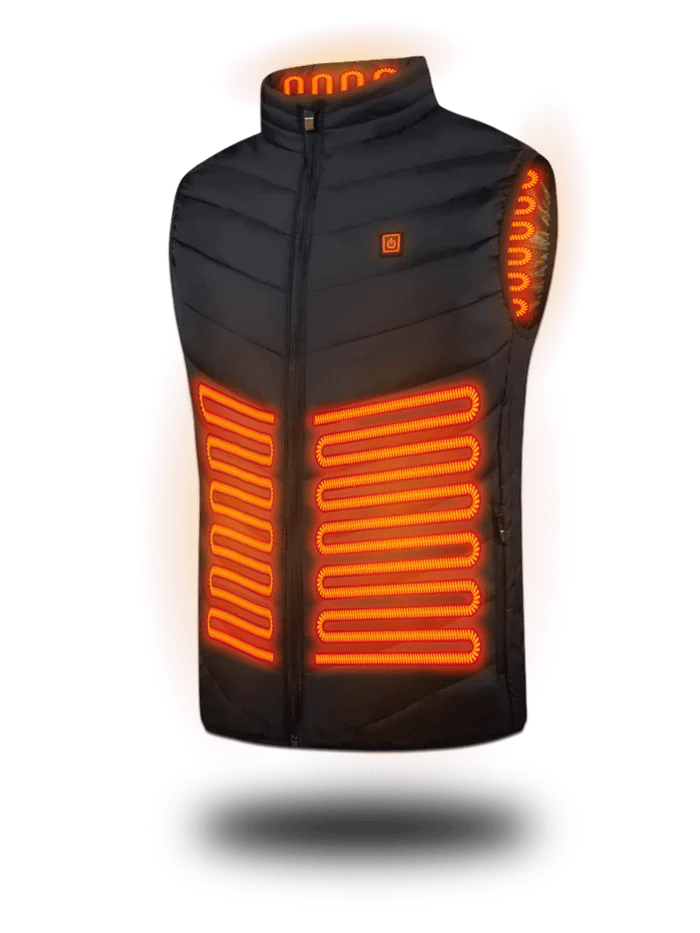 VitalWarm: Adjustable Heated Vest for All-Weather Comfort