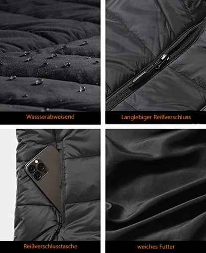 VitalWarm: Adjustable Heated Vest for All-Weather Comfort