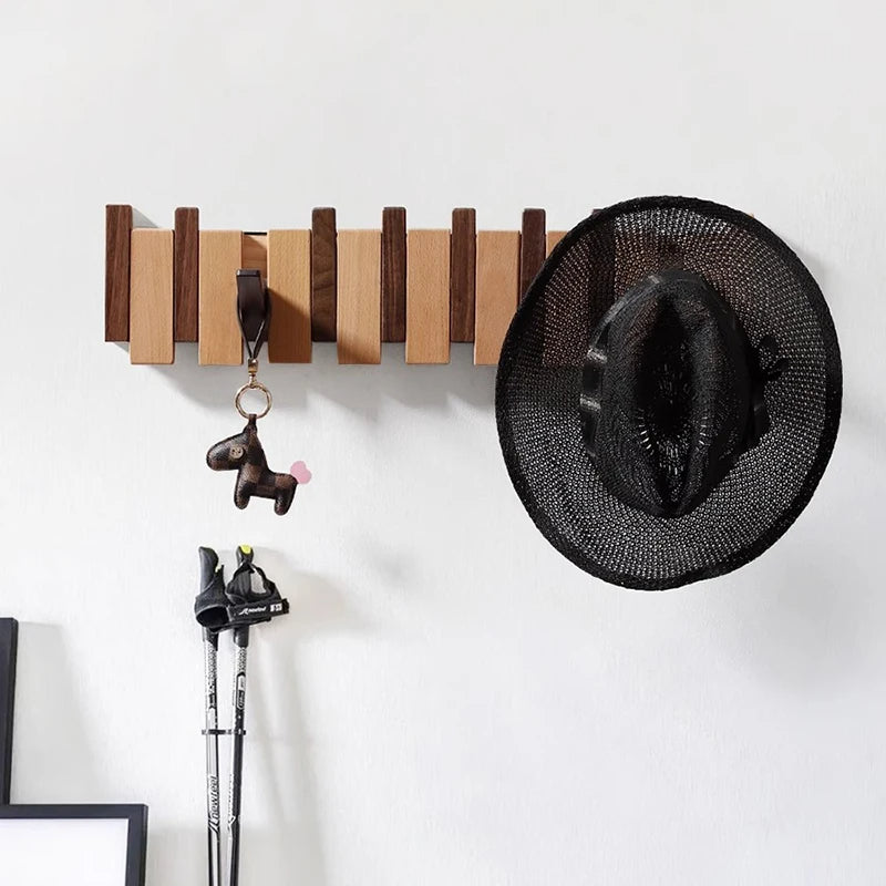 Wall Coat Rack for Jackets Handmade and Space-Saving