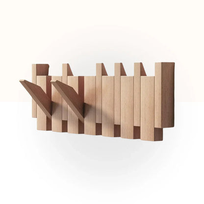 Wall Coat Rack for Jackets Handmade and Space-Saving