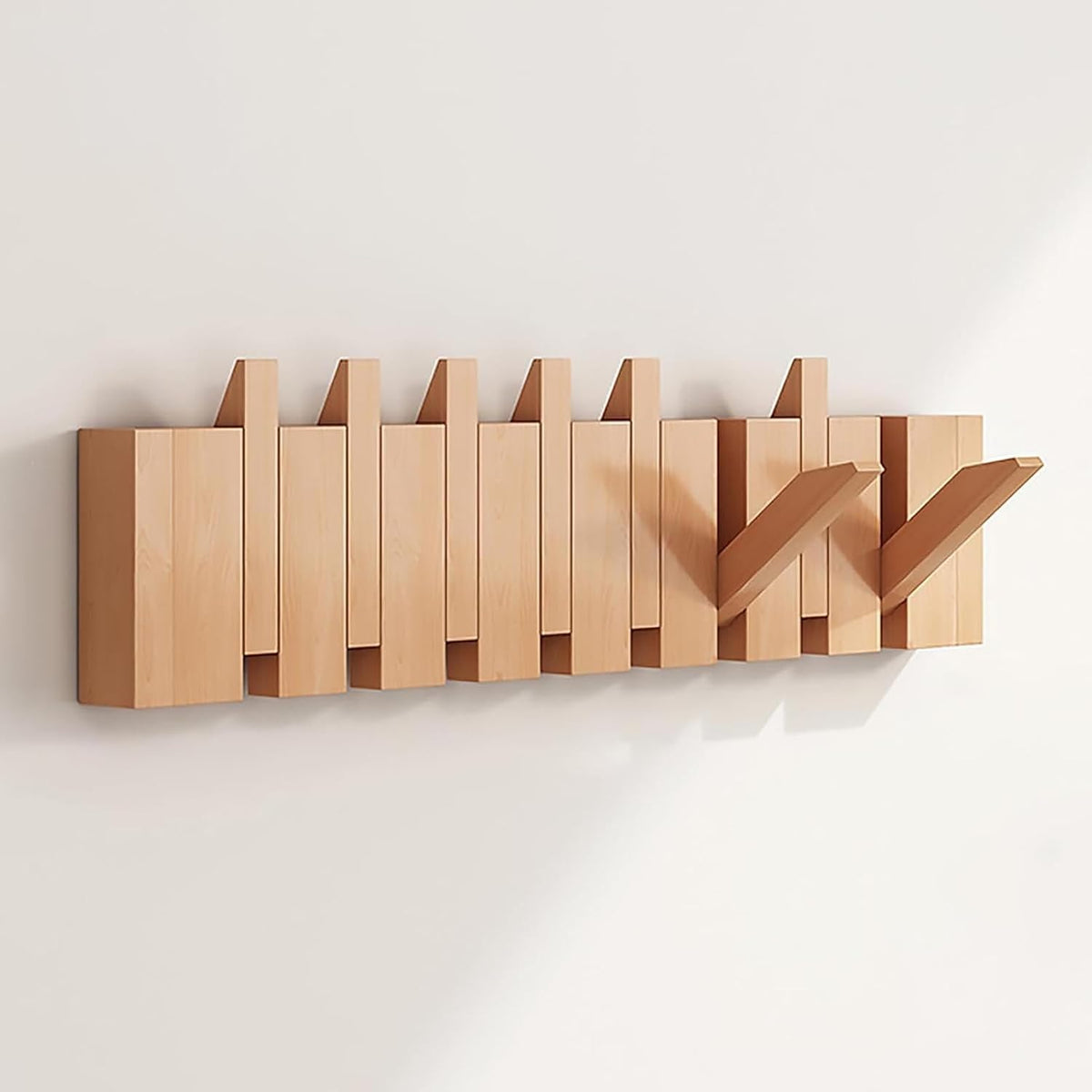 Wall Coat Rack for Jackets Handmade and Space-Saving