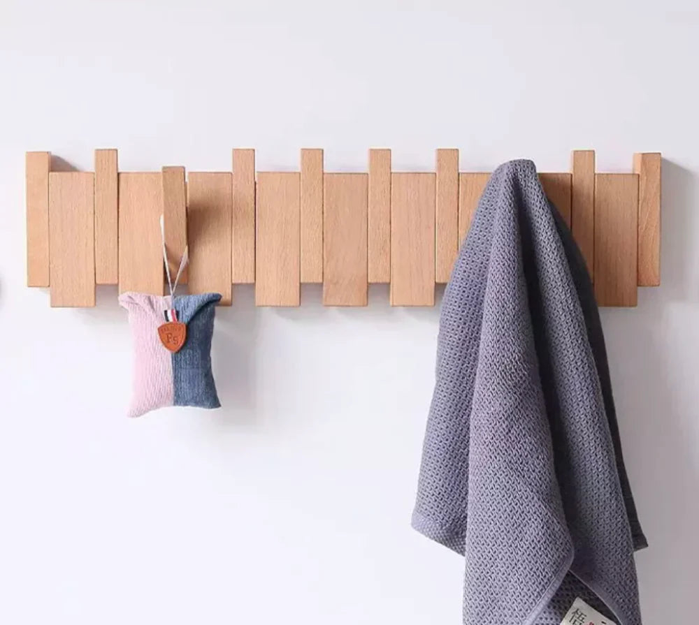 Wall Coat Rack for Jackets Handmade and Space-Saving