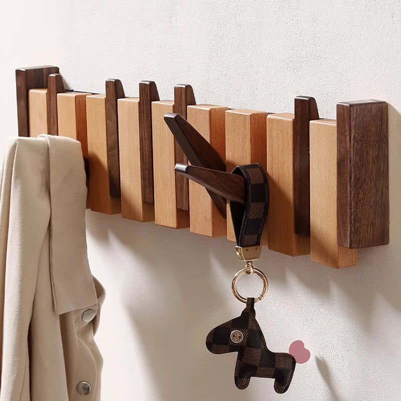 Wall Coat Rack for Jackets Handmade and Space-Saving