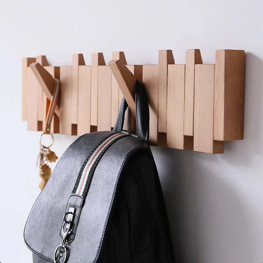 Wall Coat Rack for Jackets Handmade and Space-Saving