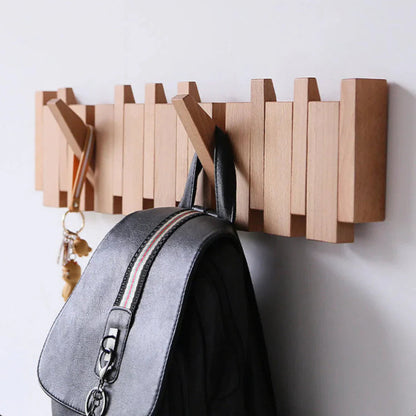 Wall Coat Rack for Jackets Handmade and Space-Saving