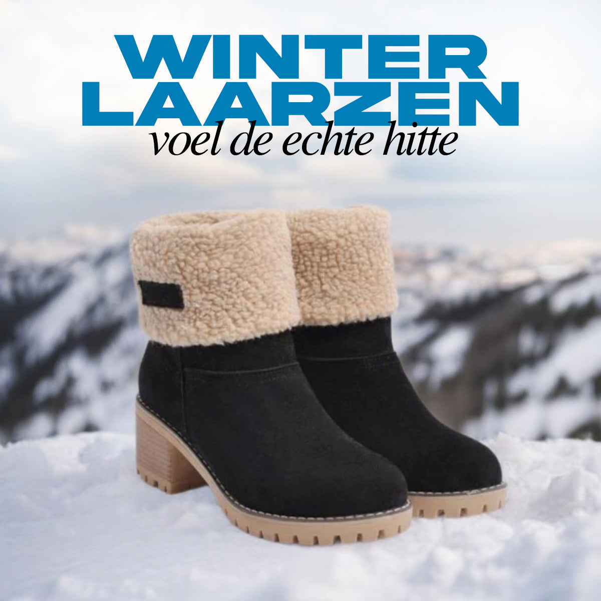 Warm Snow Boots with Faux Fur Lining - Stylish and Comfortable