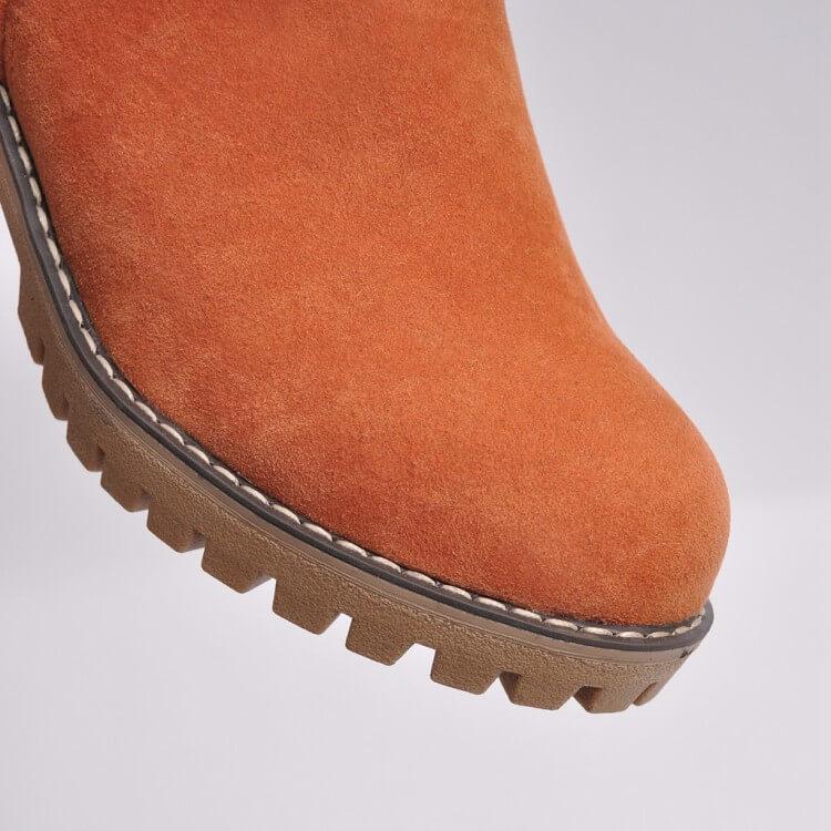 Warm Snow Boots with Faux Fur Lining - Stylish and Comfortable