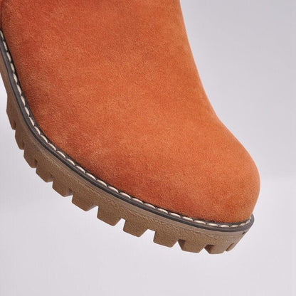 Warm Snow Boots with Faux Fur Lining - Stylish and Comfortable