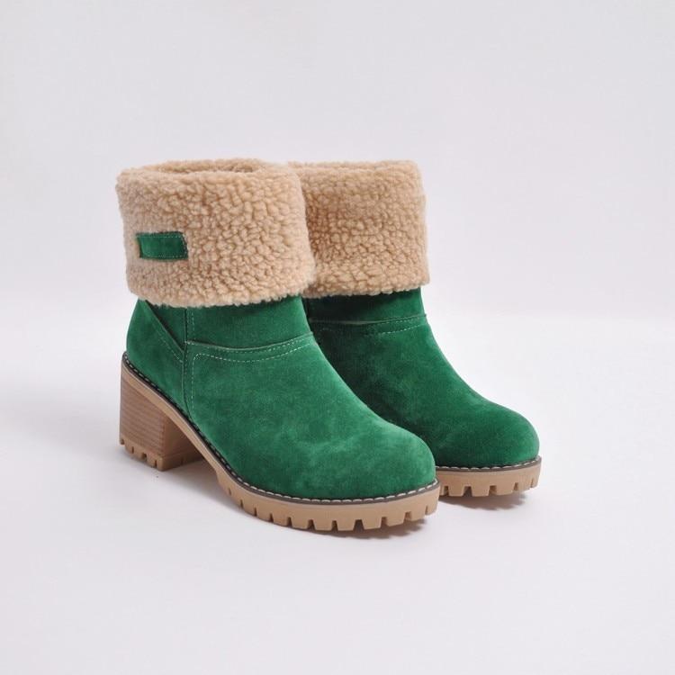 Warm Snow Boots with Faux Fur Lining - Stylish and Comfortable