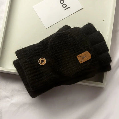 WARMTOUCH | Tech-ready fingerless knit winter gloves