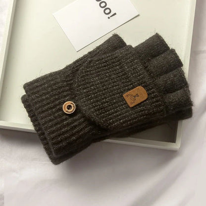 WARMTOUCH | Tech-ready fingerless knit winter gloves