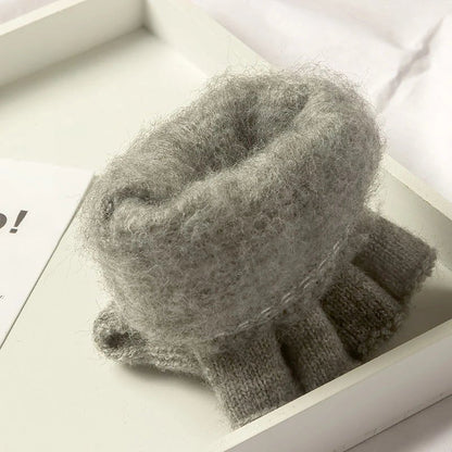 WARMTOUCH | Tech-ready fingerless knit winter gloves