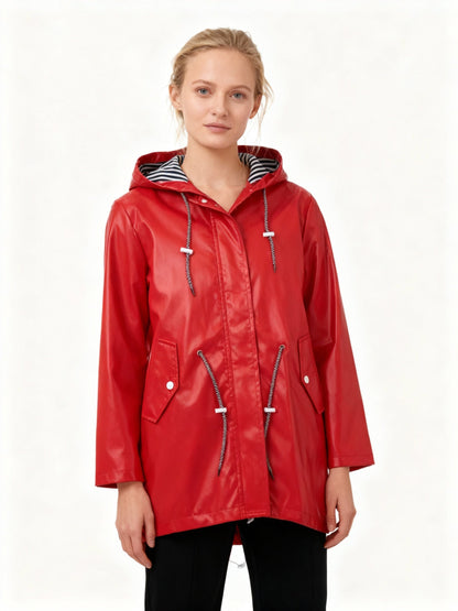 Waterproof Hooded Transitional Coat