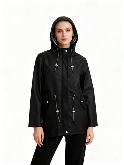 Waterproof Hooded Transitional Coat