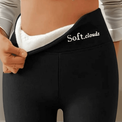 Cozy Velvet Fleece Leggings: Thermal Elegance