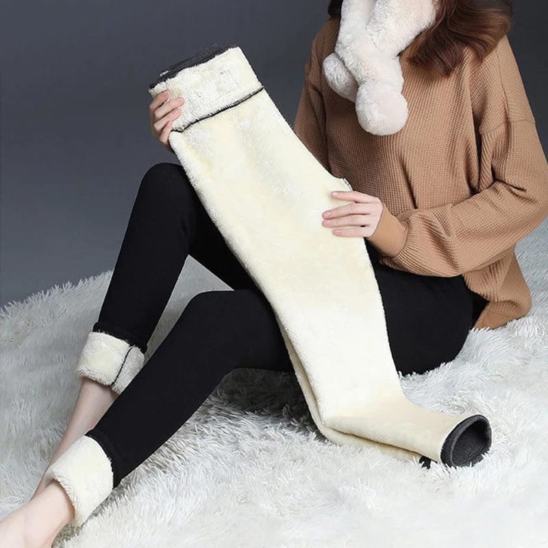Cozy Velvet Fleece Leggings: Thermal Elegance