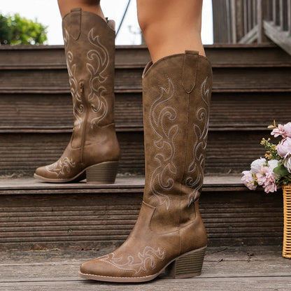 Women's Embroidered Western Boots