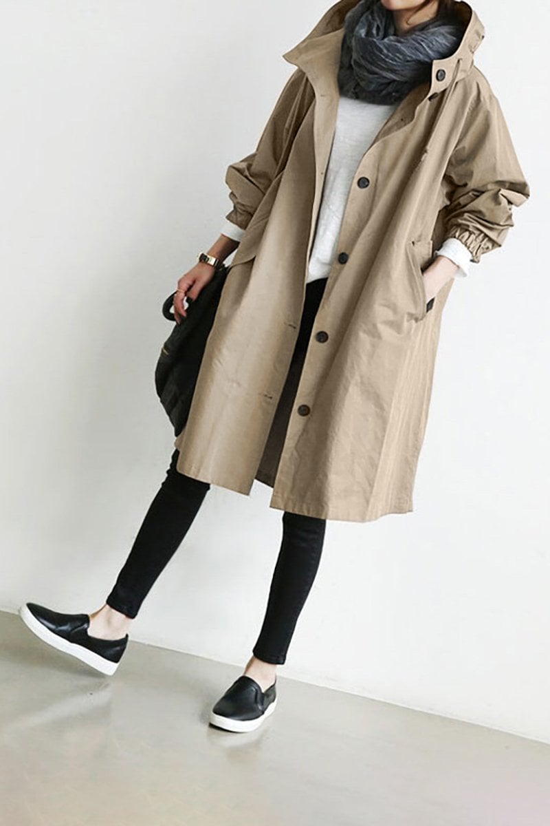 Everyday Hooded Trench Jacket