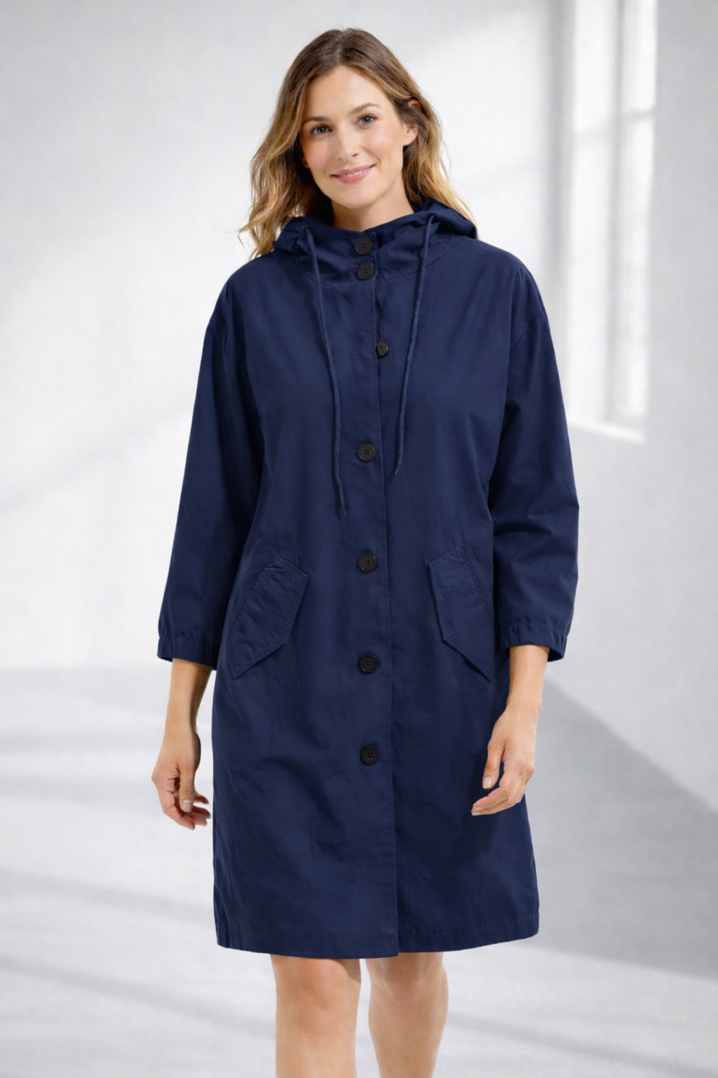 Everyday Hooded Trench Jacket