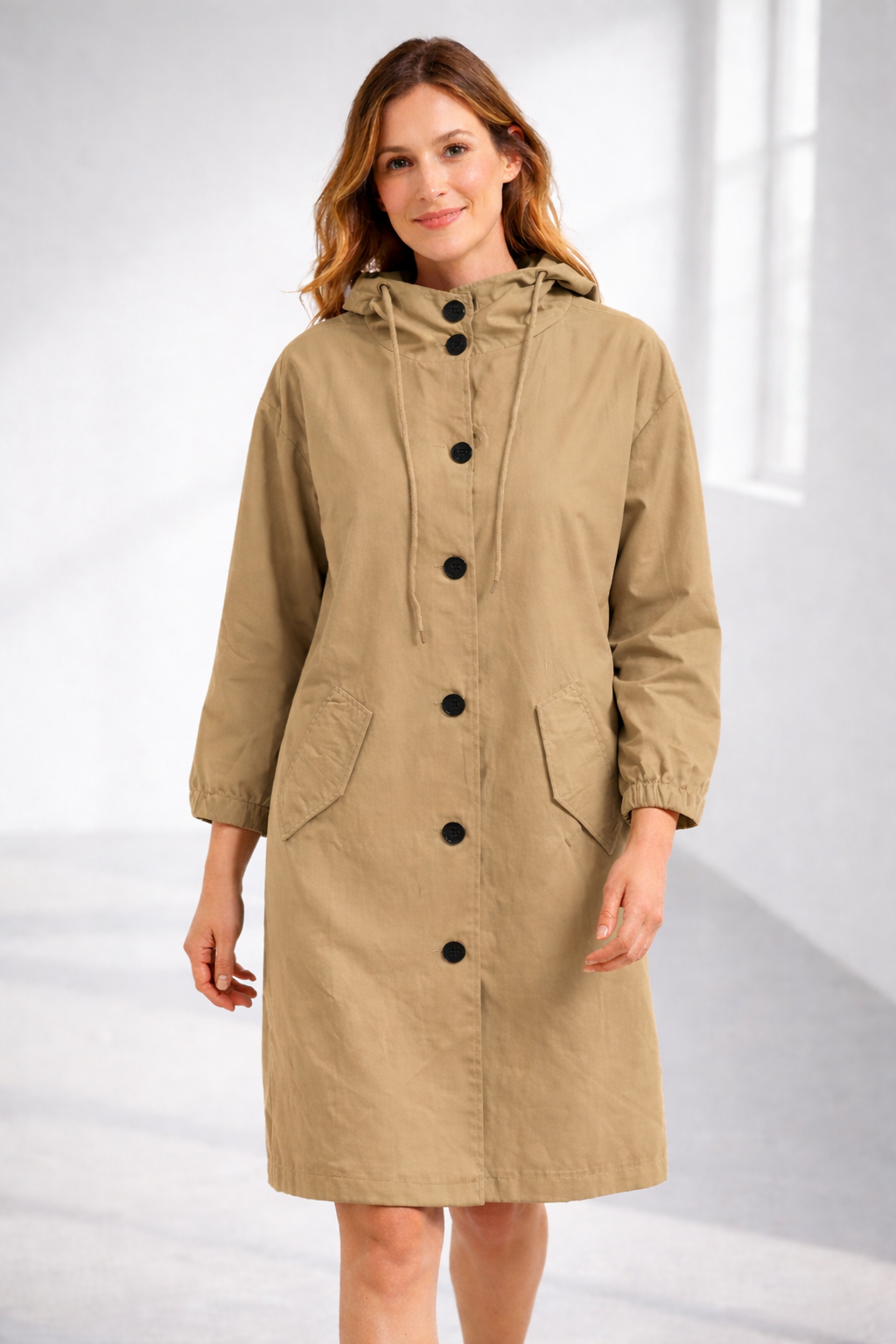 Everyday Hooded Trench Jacket