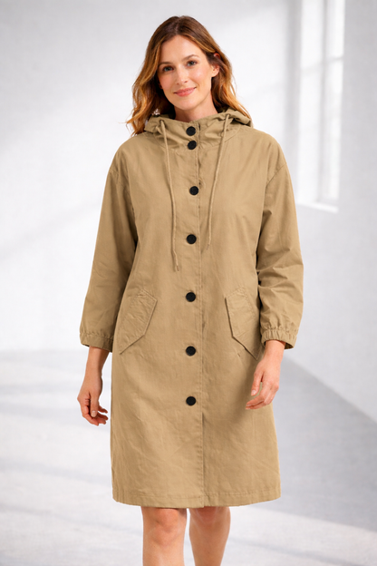 Everyday Hooded Trench Jacket