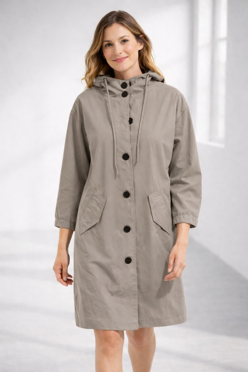 Everyday Hooded Trench Jacket