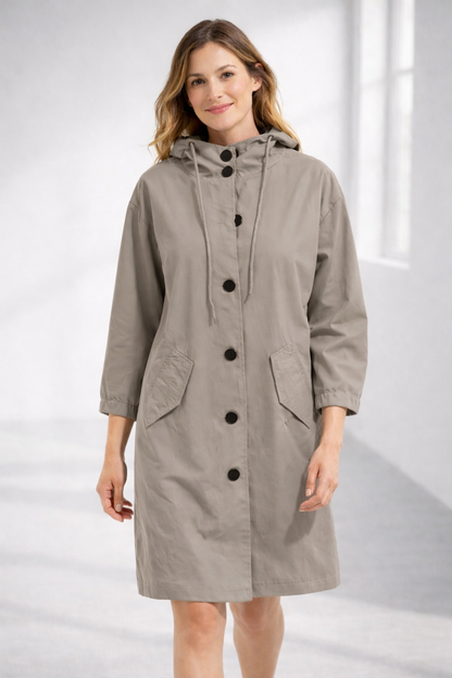 Everyday Hooded Trench Jacket