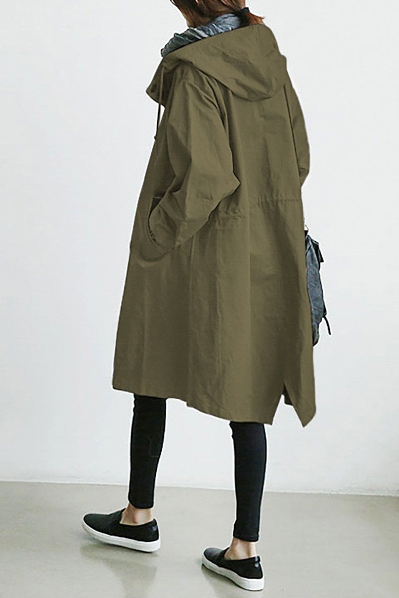 Everyday Hooded Trench Jacket