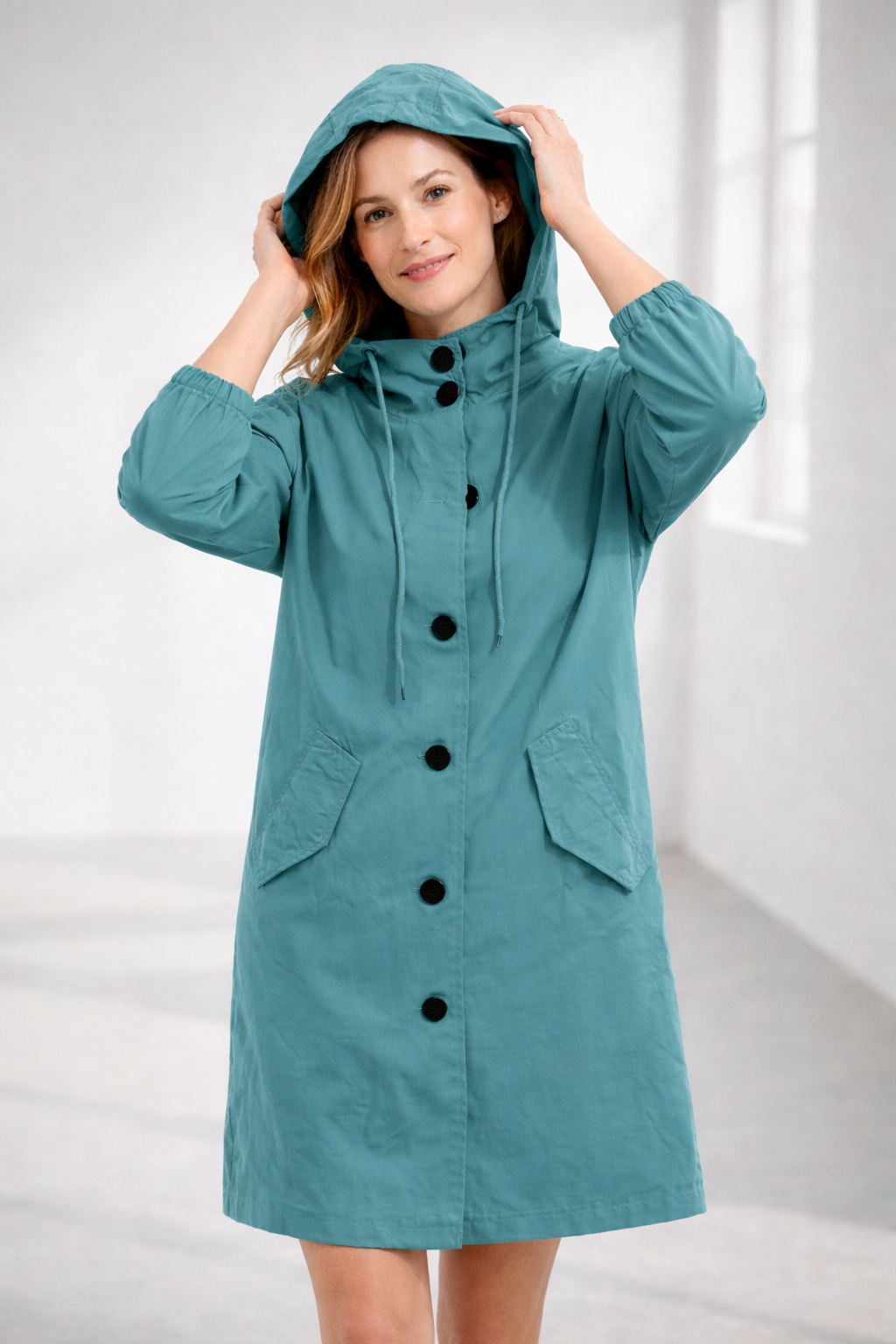 Everyday Hooded Trench Jacket