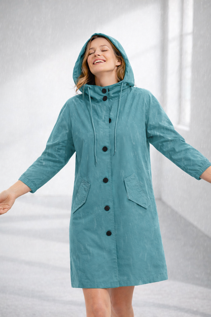 Everyday Hooded Trench Jacket