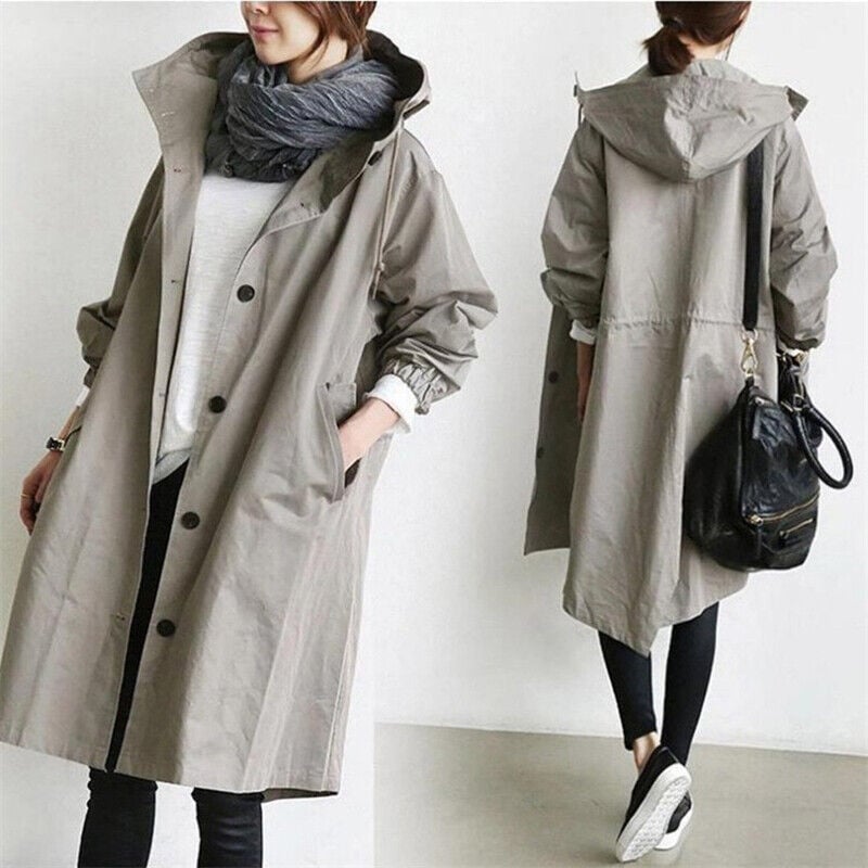Everyday Hooded Trench Jacket