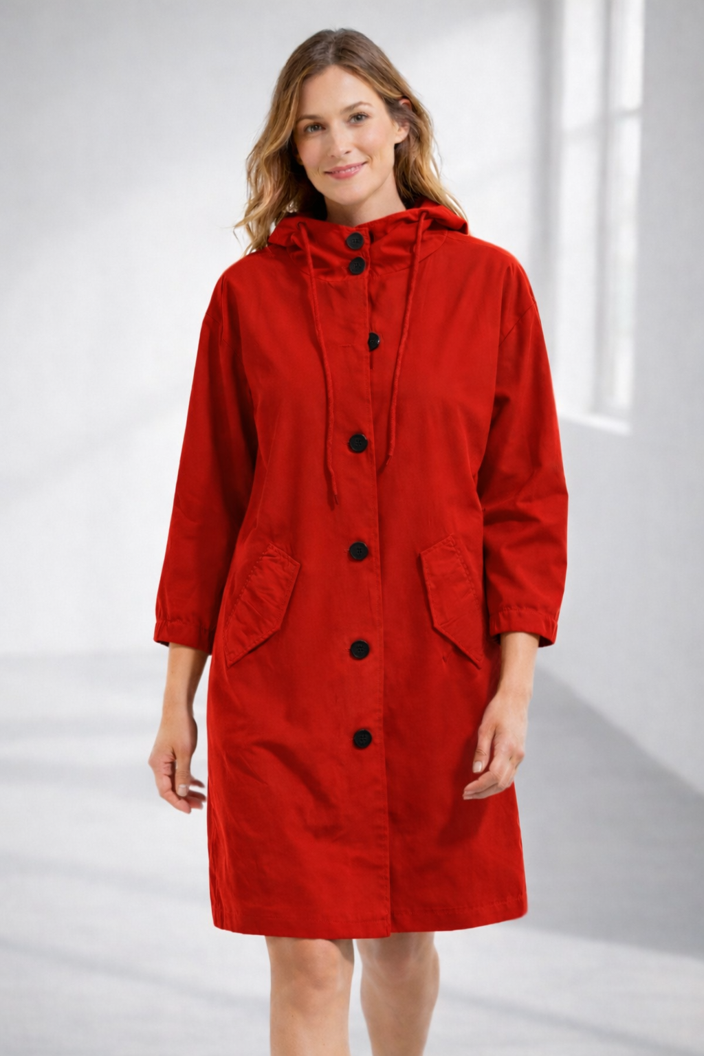 Everyday Hooded Trench Jacket