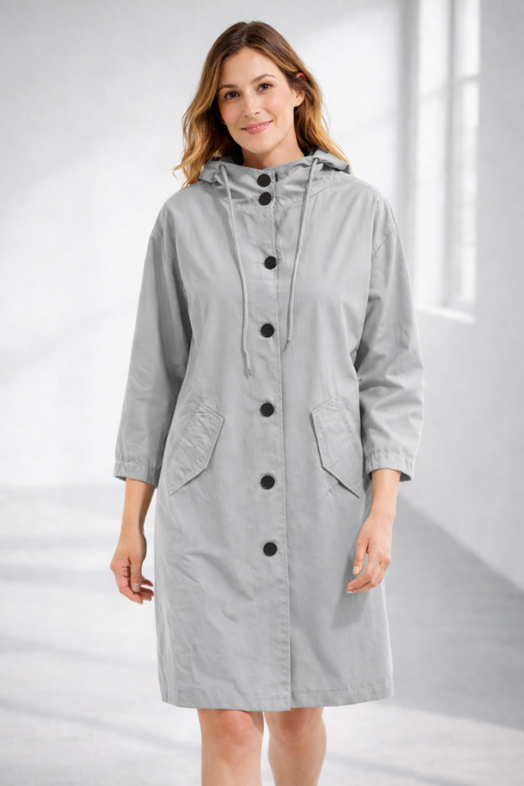 Everyday Hooded Trench Jacket