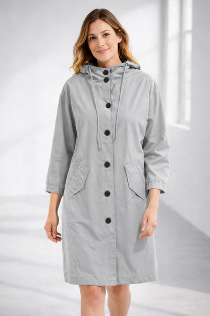 Everyday Hooded Trench Jacket