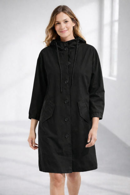 Everyday Hooded Trench Jacket