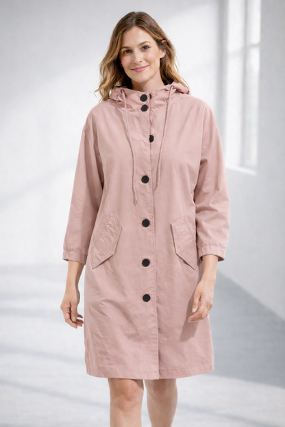 Everyday Hooded Trench Jacket