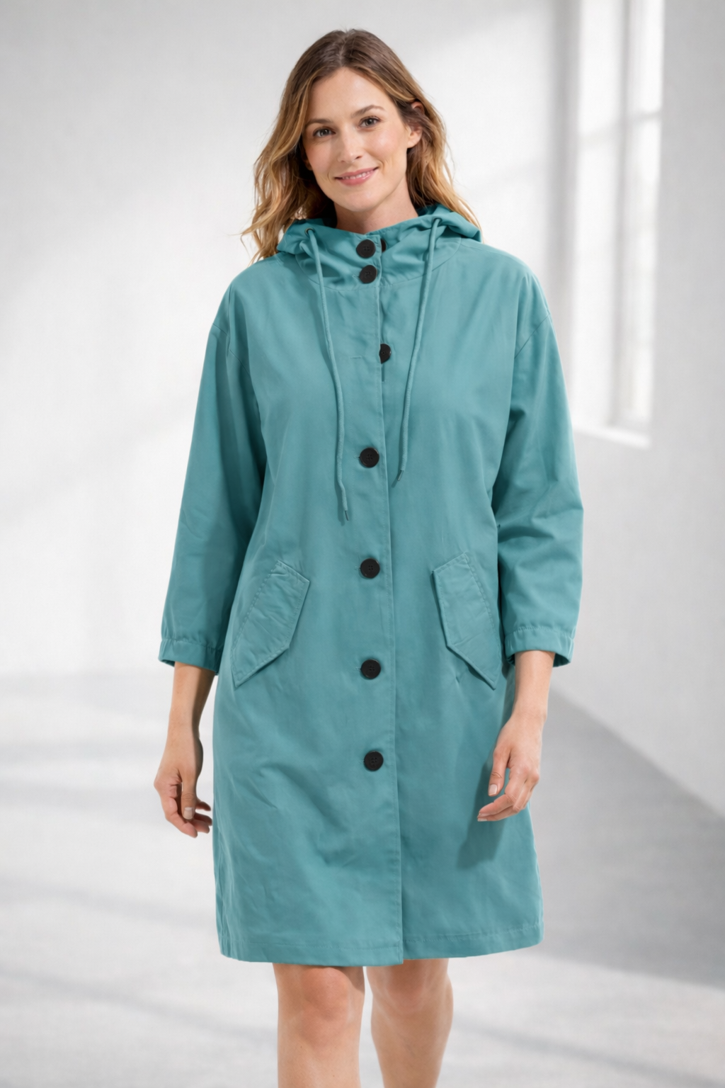 Everyday Hooded Trench Jacket