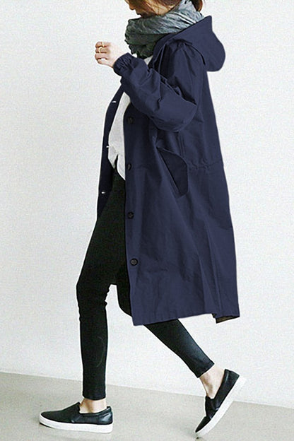 Everyday Hooded Trench Jacket