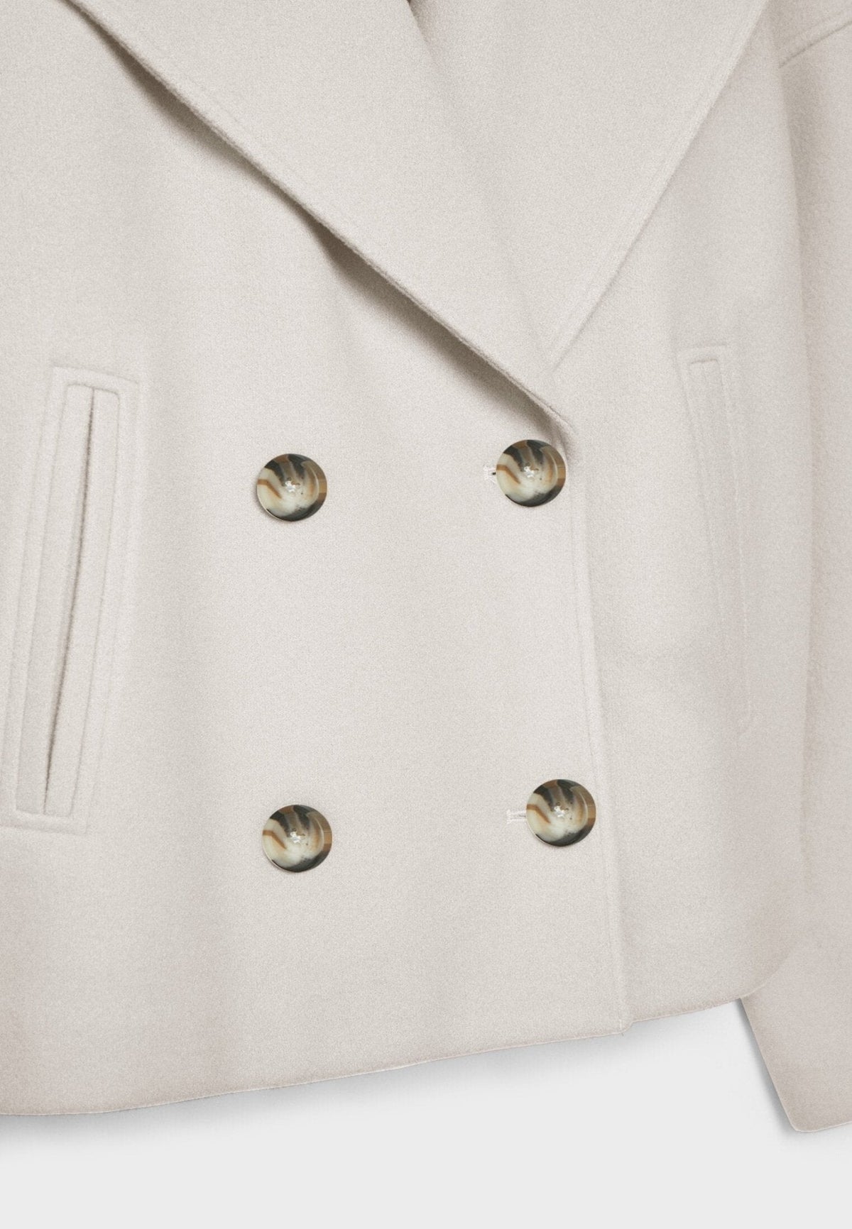 Chic Cropped Double-Breasted Jacket